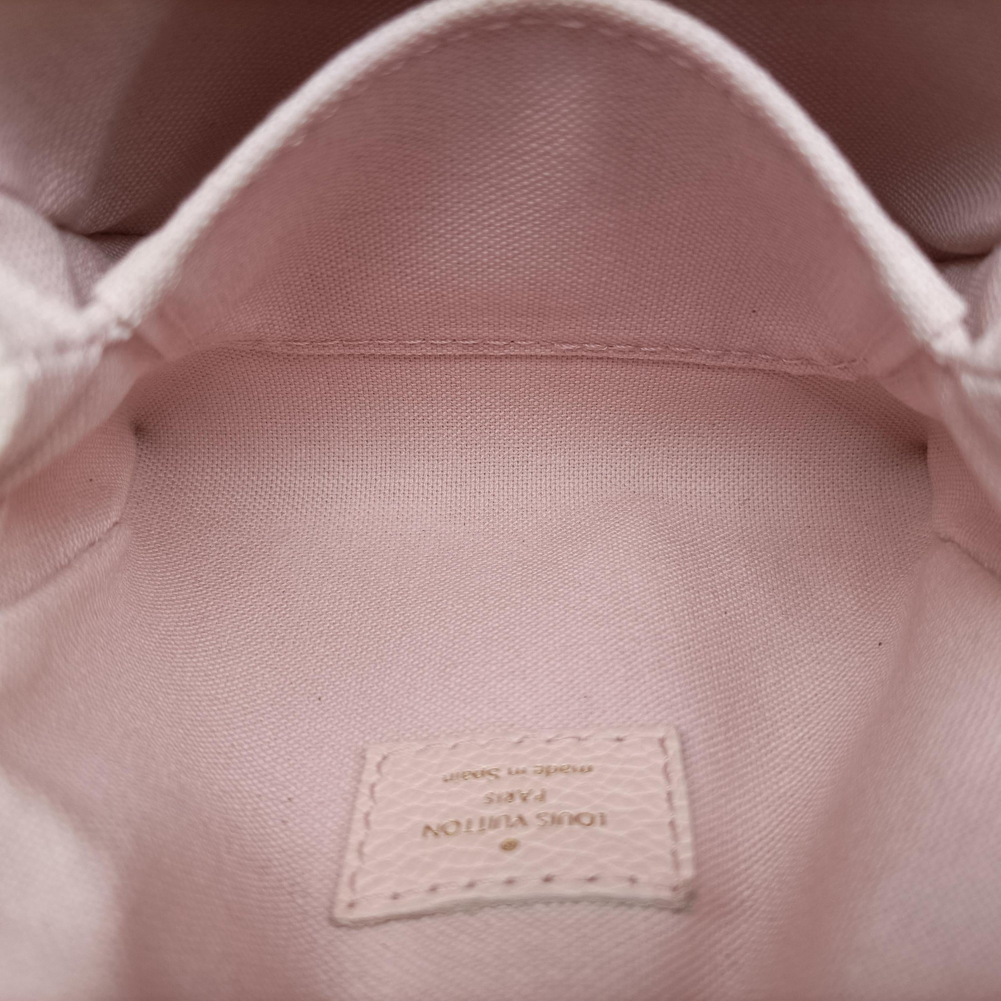 Pre-owned Louis Vuitton Micro Metis Pouch Chain Monogram Rose Pomelo Monogram Empreinte M81389 shoulderbag | stylenewstar
