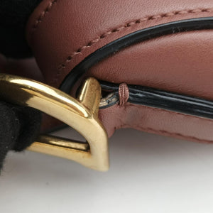 Pre-owned Christian Dior Saddle Pink Leather  handbag | stylenewstar