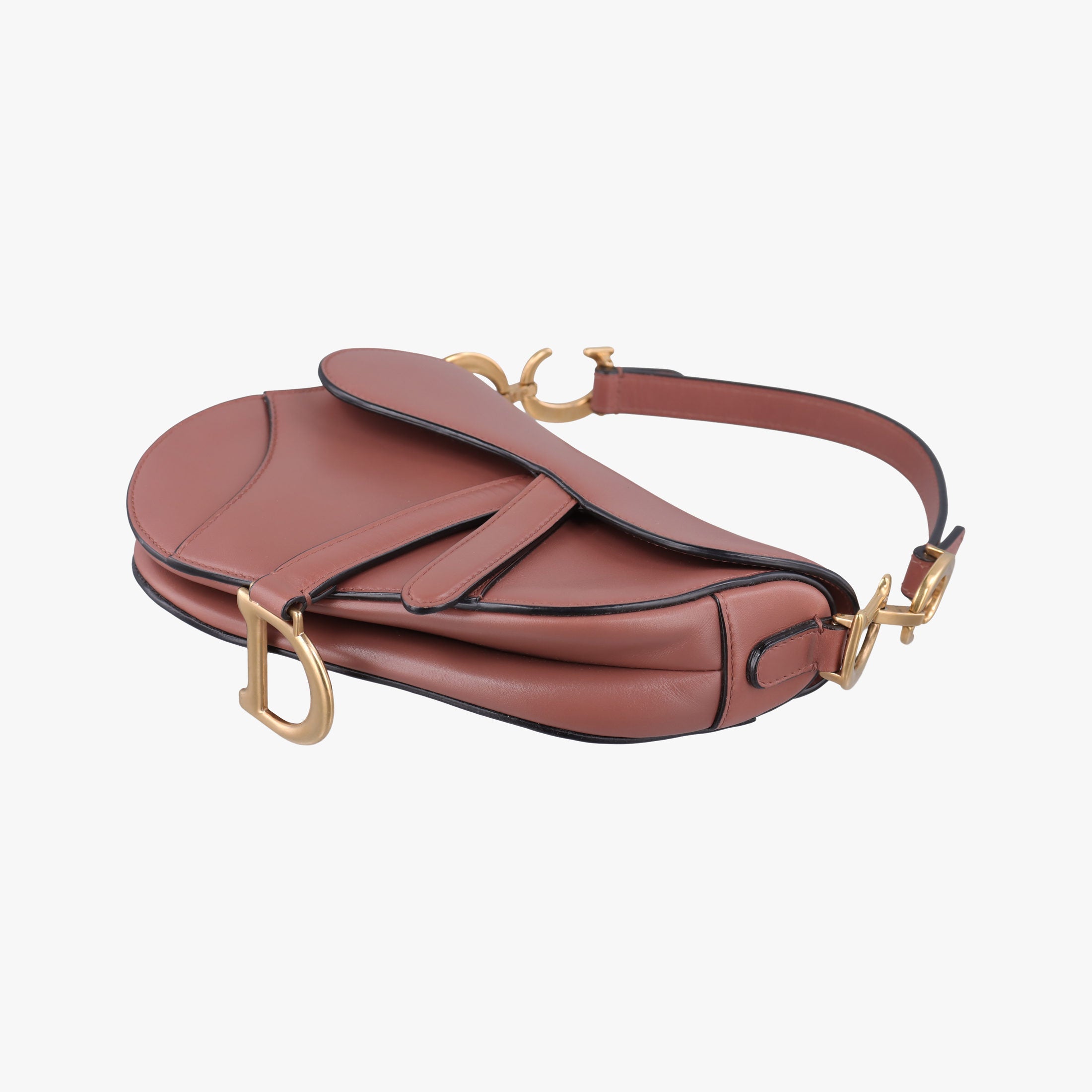 Pre-owned Christian Dior Saddle Pink Leather  handbag | stylenewstar