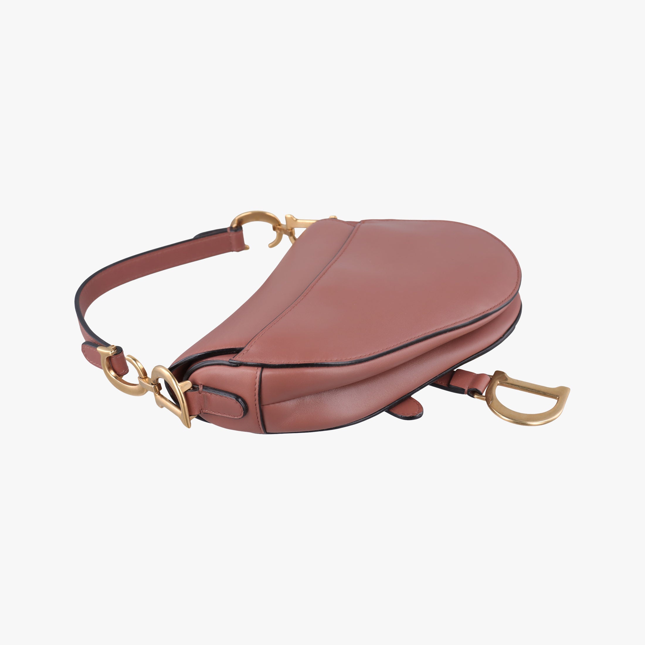 Pre-owned Christian Dior Saddle Pink Leather  handbag | stylenewstar