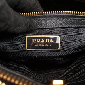 Pre-owned Prada Galleria Black SAFFIANO Leather BN2274 shoulderbag | stylenewstar