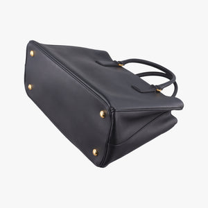 Pre-owned Prada Galleria Black SAFFIANO Leather BN2274 shoulderbag | stylenewstar