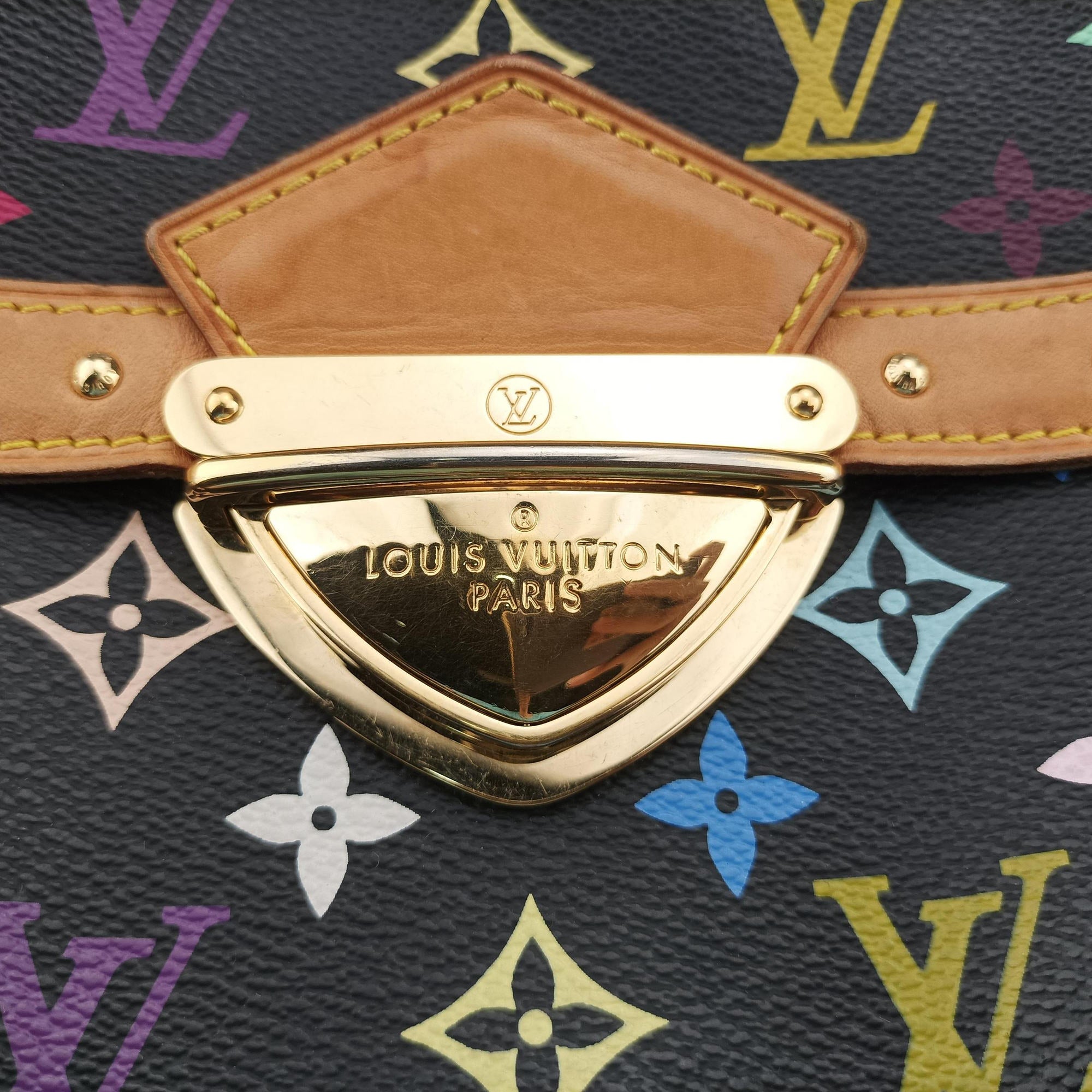 Secondhand Louis Vuitton RITA Noir Monogram Multicolor M40126 handbag | stylenewstar