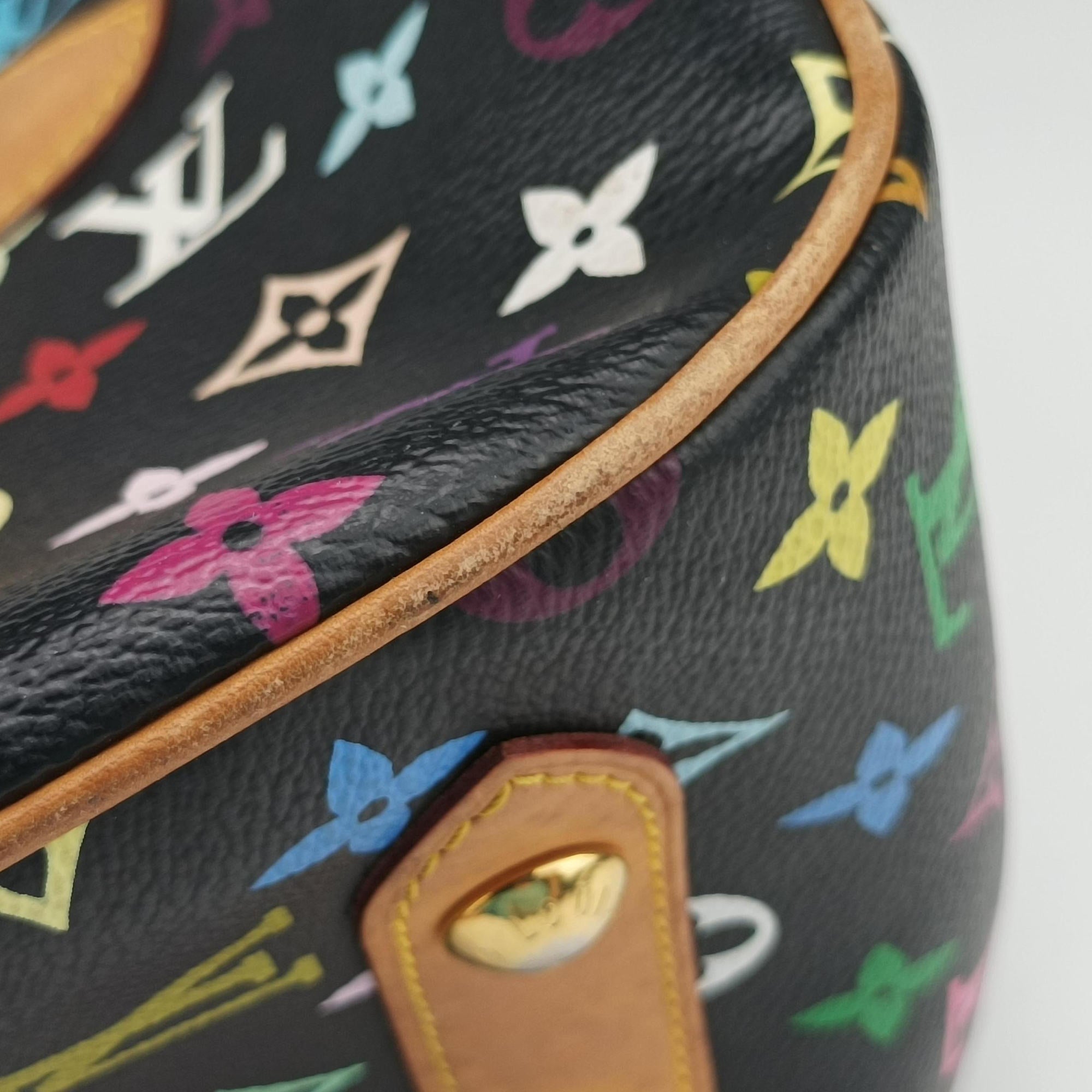 Secondhand Louis Vuitton RITA Noir Monogram Multicolor M40126 handbag | stylenewstar