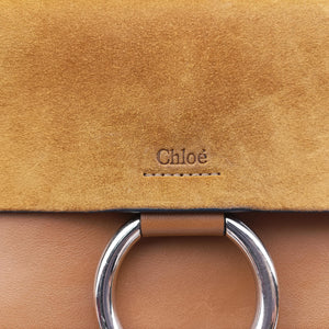 Secondhand Chloe FAYE Brown Suede × leather  shoulderbag | stylenewstar