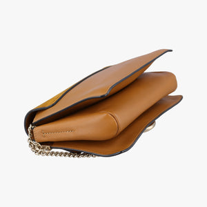 Secondhand Chloe FAYE Brown Suede × leather  shoulderbag | stylenewstar