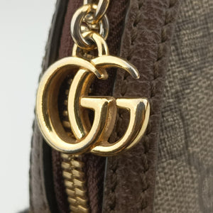 Pre-owned Gucci Ophidia brown×red×green PVC coated canvas×Leather 499621 shoulderbag | stylenewstar