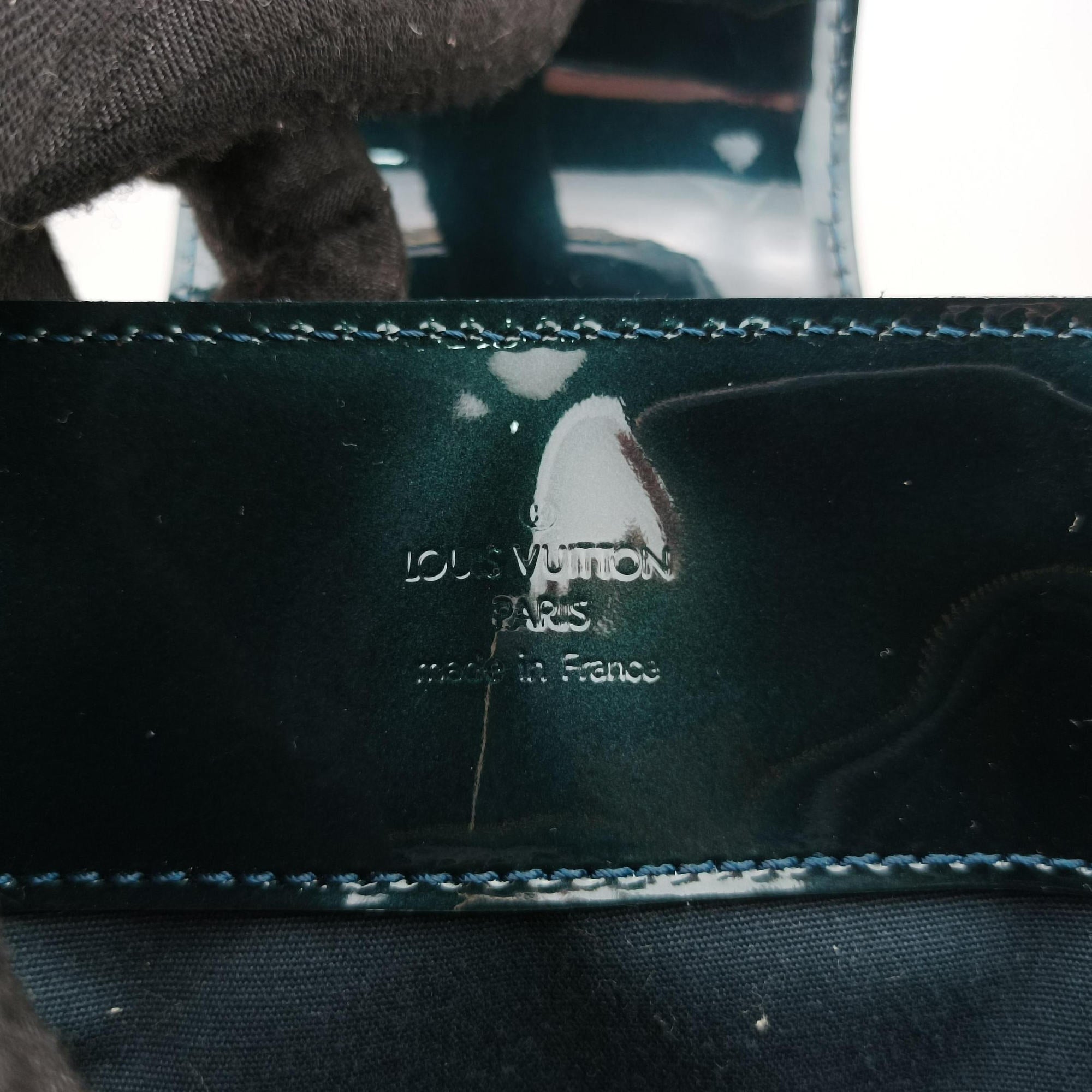 Pre-owned Louis Vuitton MELROSE AVENUE Bleu Nuit Vernis M93756 handbag | stylenewstar