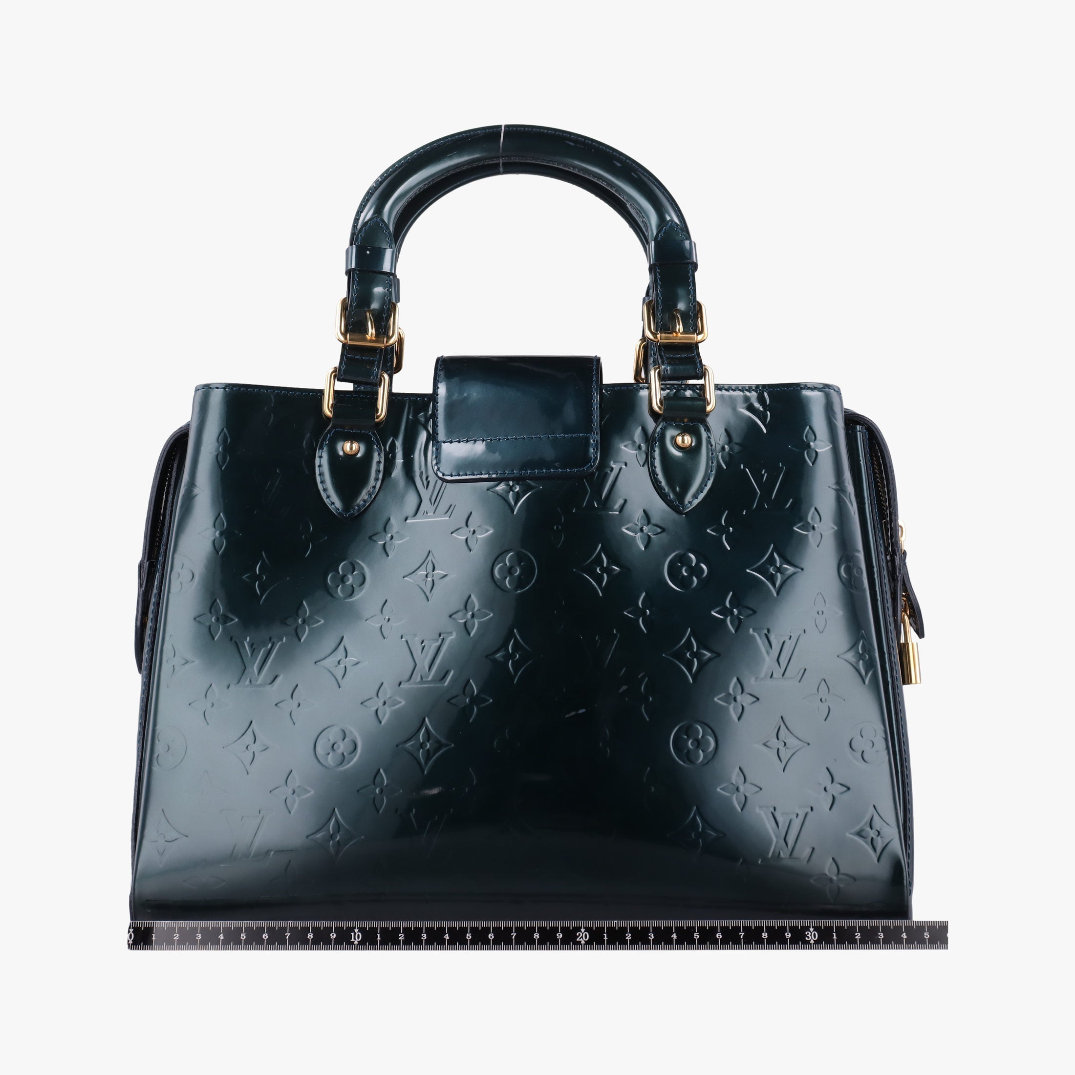 Pre-owned Louis Vuitton MELROSE AVENUE Bleu Nuit Vernis M93756 handbag | stylenewstar