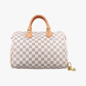 Secondhand Louis Vuitton Speedy 35 Azur Damier Canvas N41535 handbag | stylenewstar