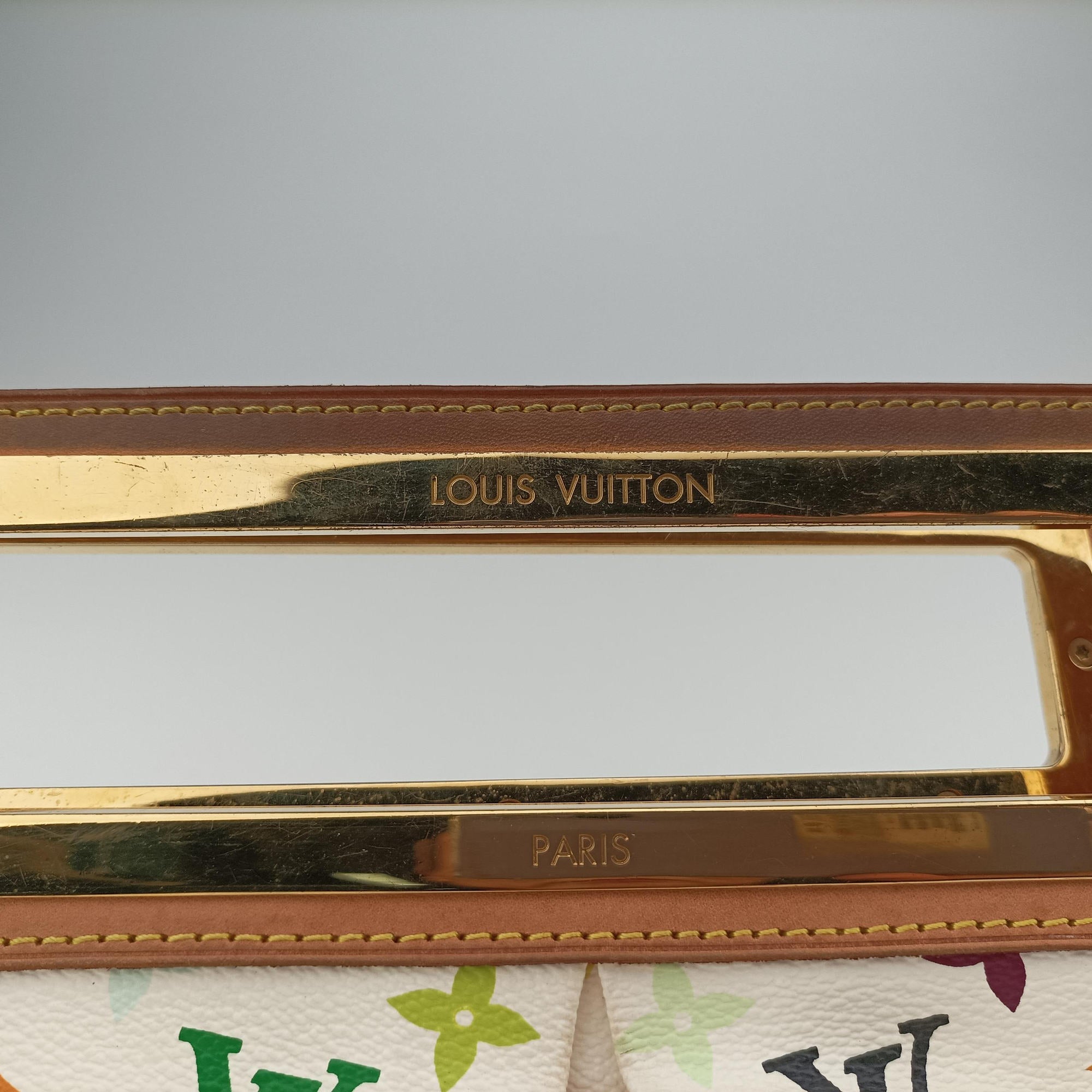 Pre-owned Louis Vuitton JUDY MM white Monogram Multicolor M40255 shoulderbag | stylenewstar