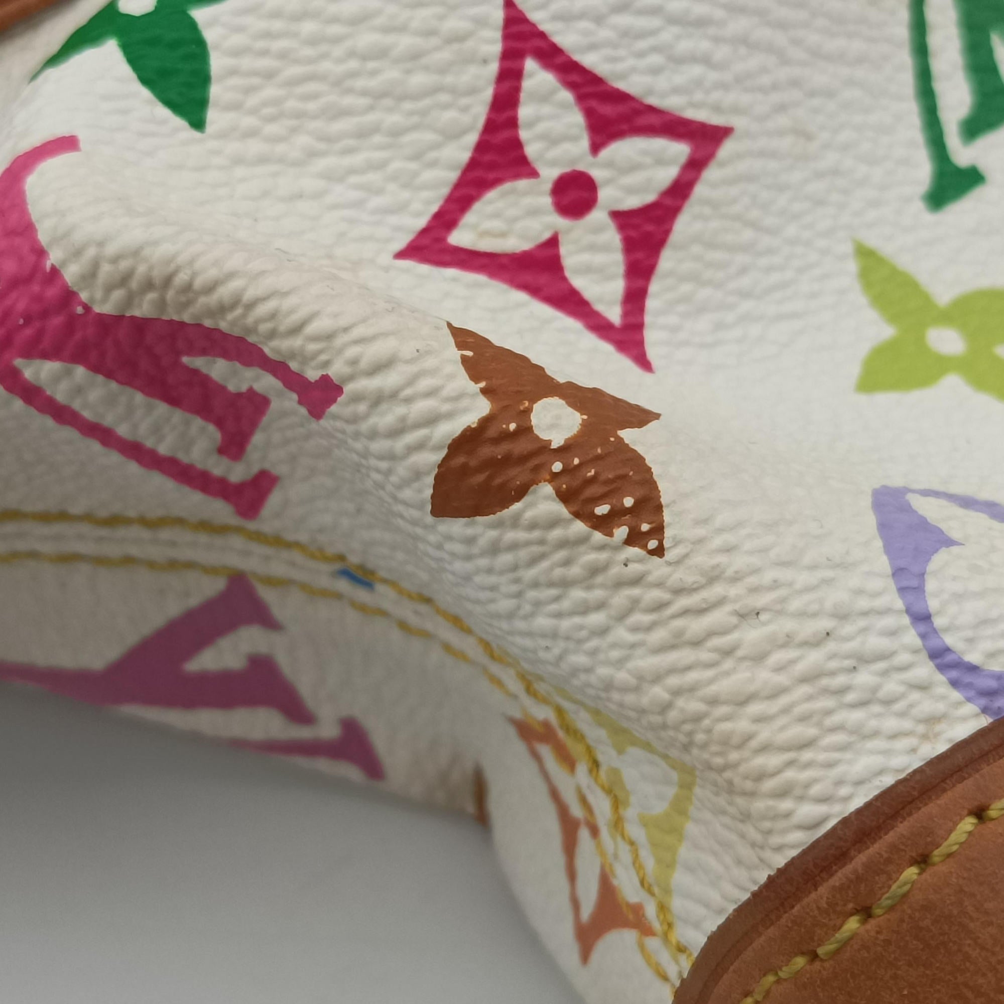 Pre-owned Louis Vuitton JUDY MM white Monogram Multicolor M40255 shoulderbag | stylenewstar