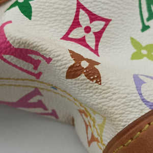 Pre-owned Louis Vuitton JUDY MM white Monogram Multicolor M40255 shoulderbag | stylenewstar