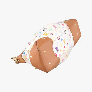 Pre-owned Louis Vuitton JUDY MM white Monogram Multicolor M40255 shoulderbag | stylenewstar