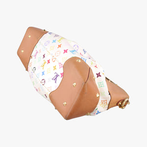 Pre-owned Louis Vuitton JUDY MM white Monogram Multicolor M40255 shoulderbag | stylenewstar