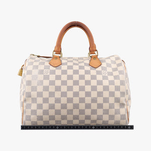 Pre-owned Louis Vuitton Speedy 30 AZUR Damier Canvas N41533 handbag | stylenewstar