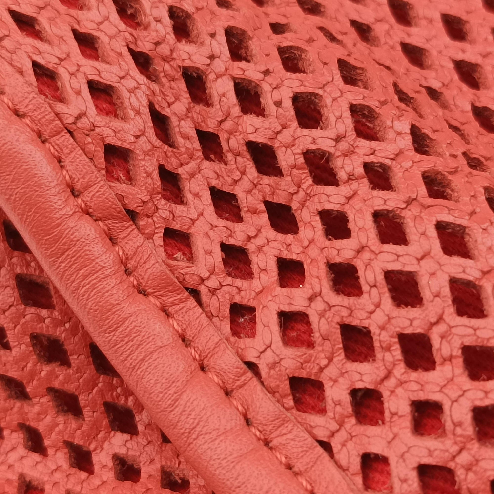 Pre-owned Chanel Up in the Air Perforated French Riviera Orange lambskin A67654 shoulderbag | stylenewstar