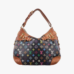 Pre-owned Louis Vuitton GRETA Noir Monogram Multicolor M40196 shoulderbag | stylenewstar
