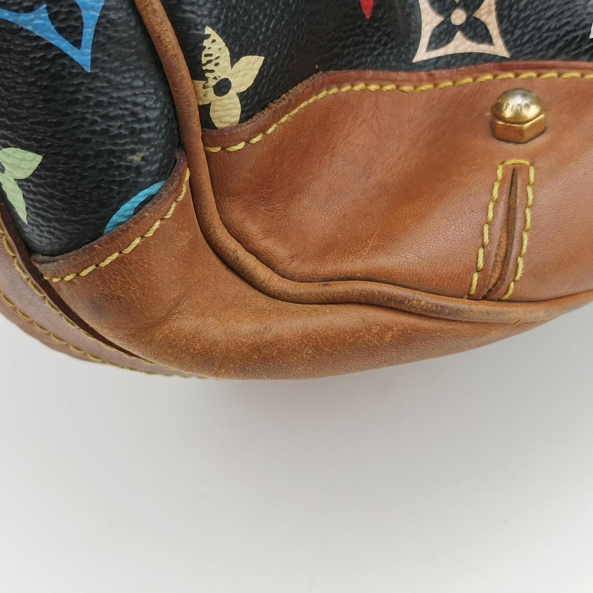 Pre-owned Louis Vuitton GRETA Noir Monogram Multicolor M40196 shoulderbag | stylenewstar