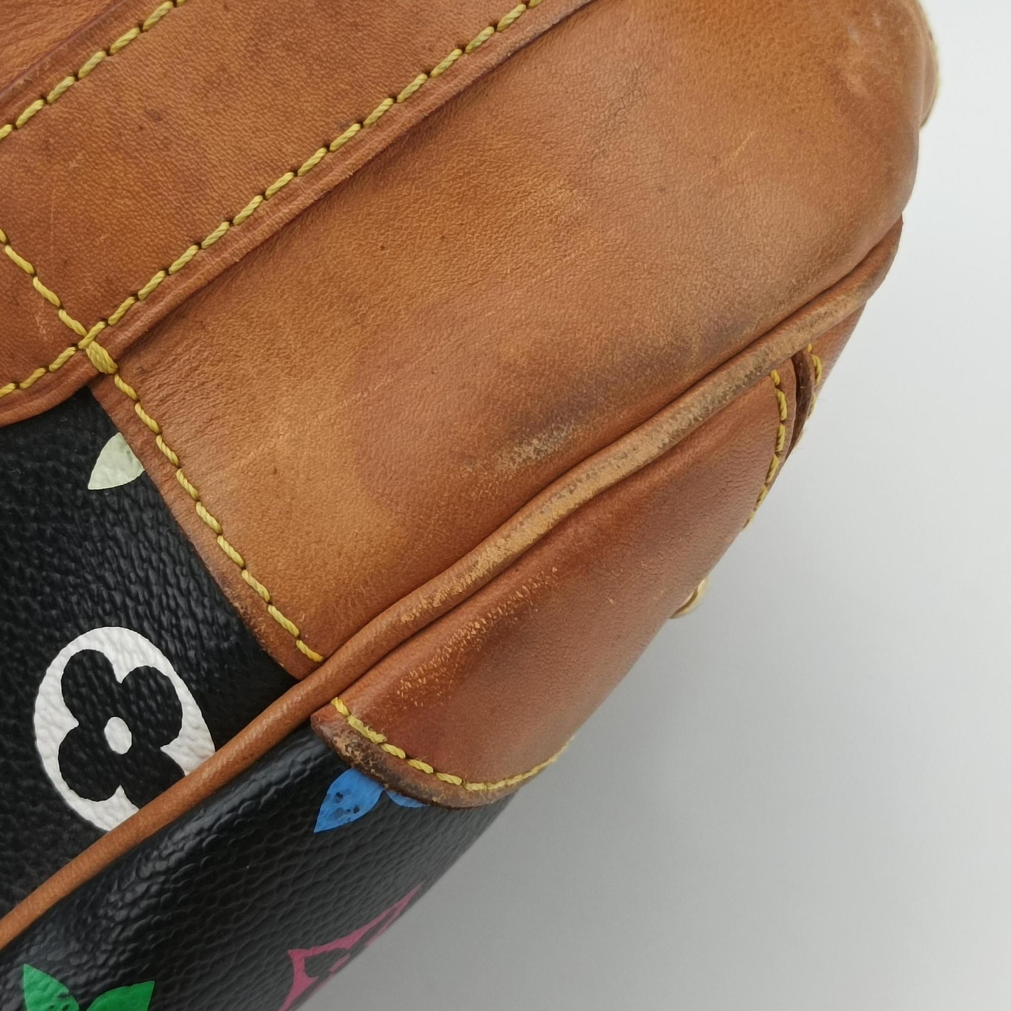 Pre-owned Louis Vuitton GRETA Noir Monogram Multicolor M40196 shoulderbag | stylenewstar