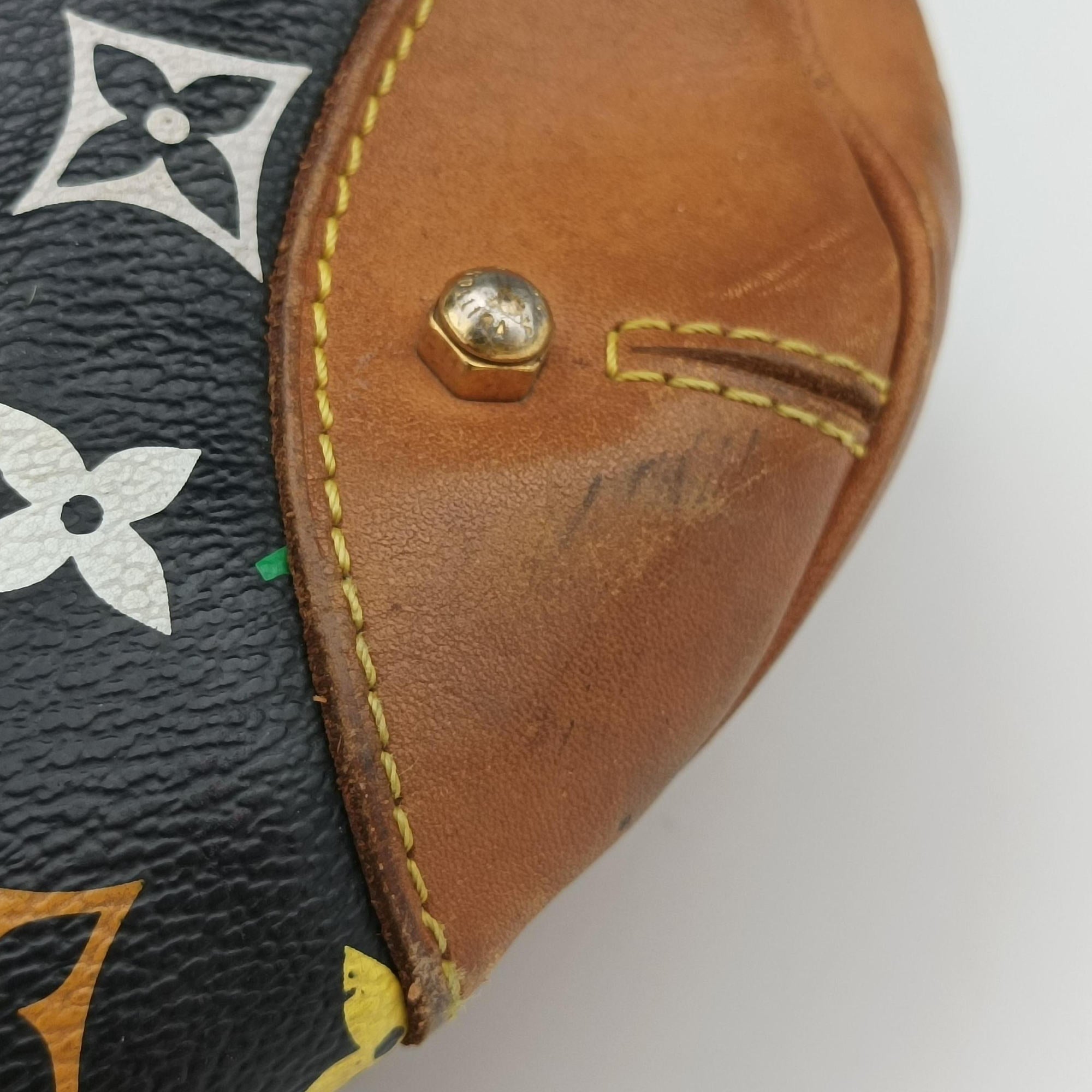 Pre-owned Louis Vuitton GRETA Noir Monogram Multicolor M40196 shoulderbag | stylenewstar