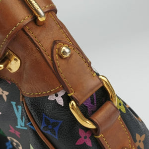 Pre-owned Louis Vuitton GRETA Noir Monogram Multicolor M40196 shoulderbag | stylenewstar