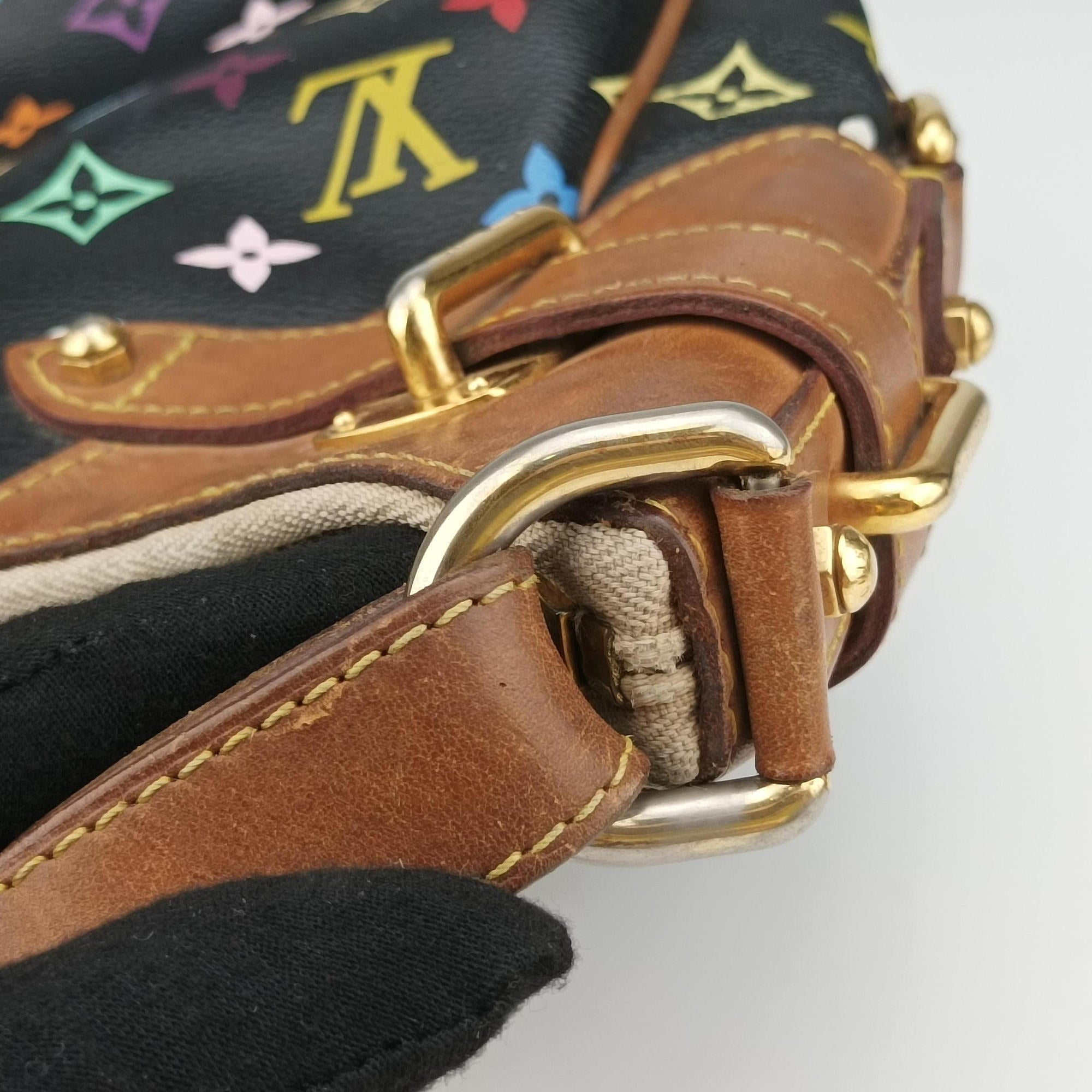 Pre-owned Louis Vuitton GRETA Noir Monogram Multicolor M40196 shoulderbag | stylenewstar