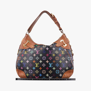 Pre-owned Louis Vuitton GRETA Noir Monogram Multicolor M40196 shoulderbag | stylenewstar