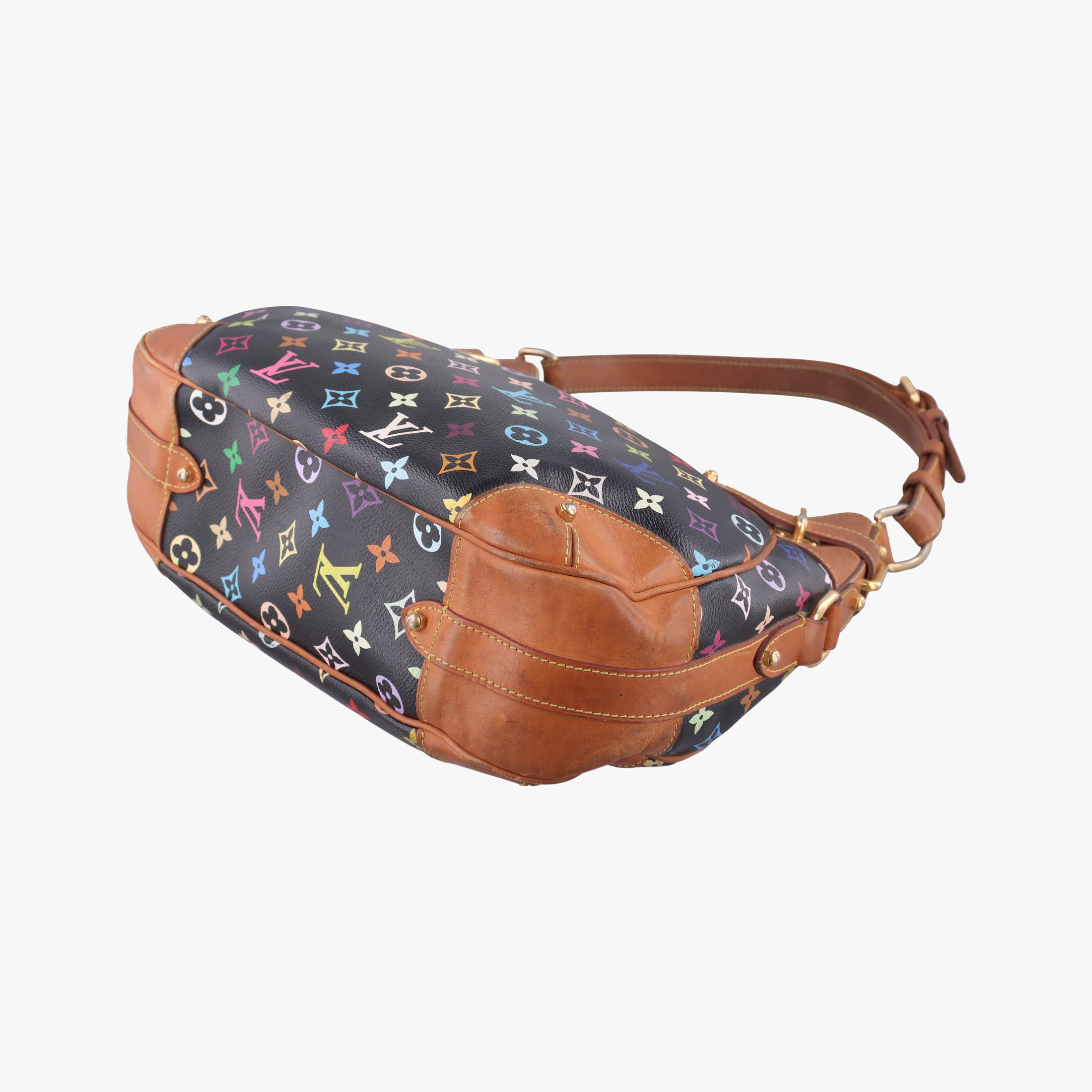 Pre-owned Louis Vuitton GRETA Noir Monogram Multicolor M40196 shoulderbag | stylenewstar