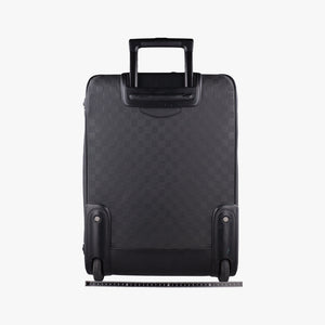Pre-owned Louis Vuitton Pegase55 Case Matte Black Damier Infini N41231 suitcase | stylenewstar