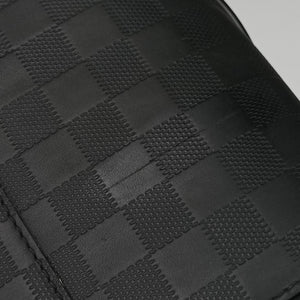 Pre-owned Louis Vuitton Pegase55 Case Matte Black Damier Infini N41231 suitcase | stylenewstar