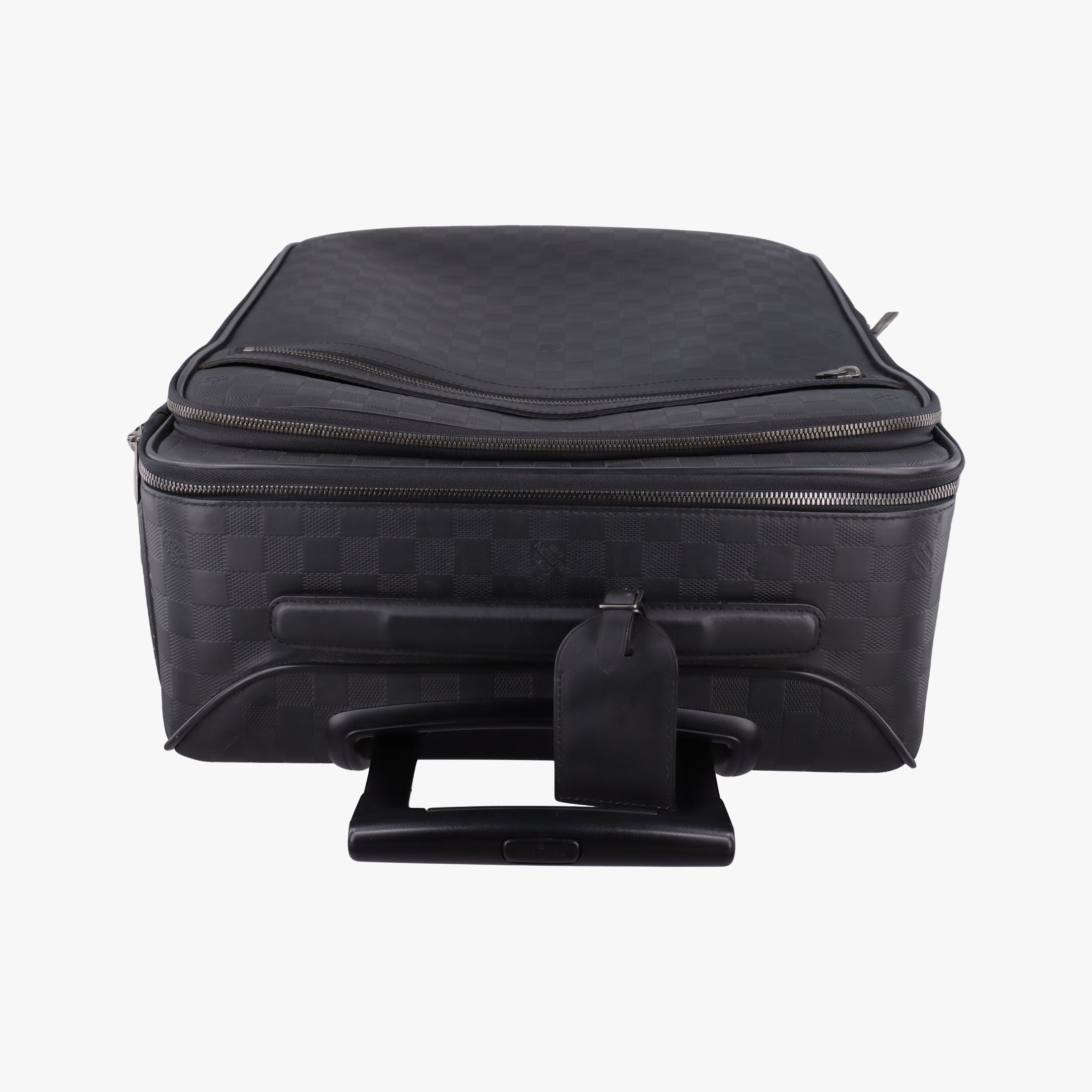 Pre-owned Louis Vuitton Pegase55 Case Matte Black Damier Infini N41231 suitcase | stylenewstar