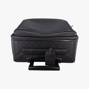 Pre-owned Louis Vuitton Pegase55 Case Matte Black Damier Infini N41231 suitcase | stylenewstar