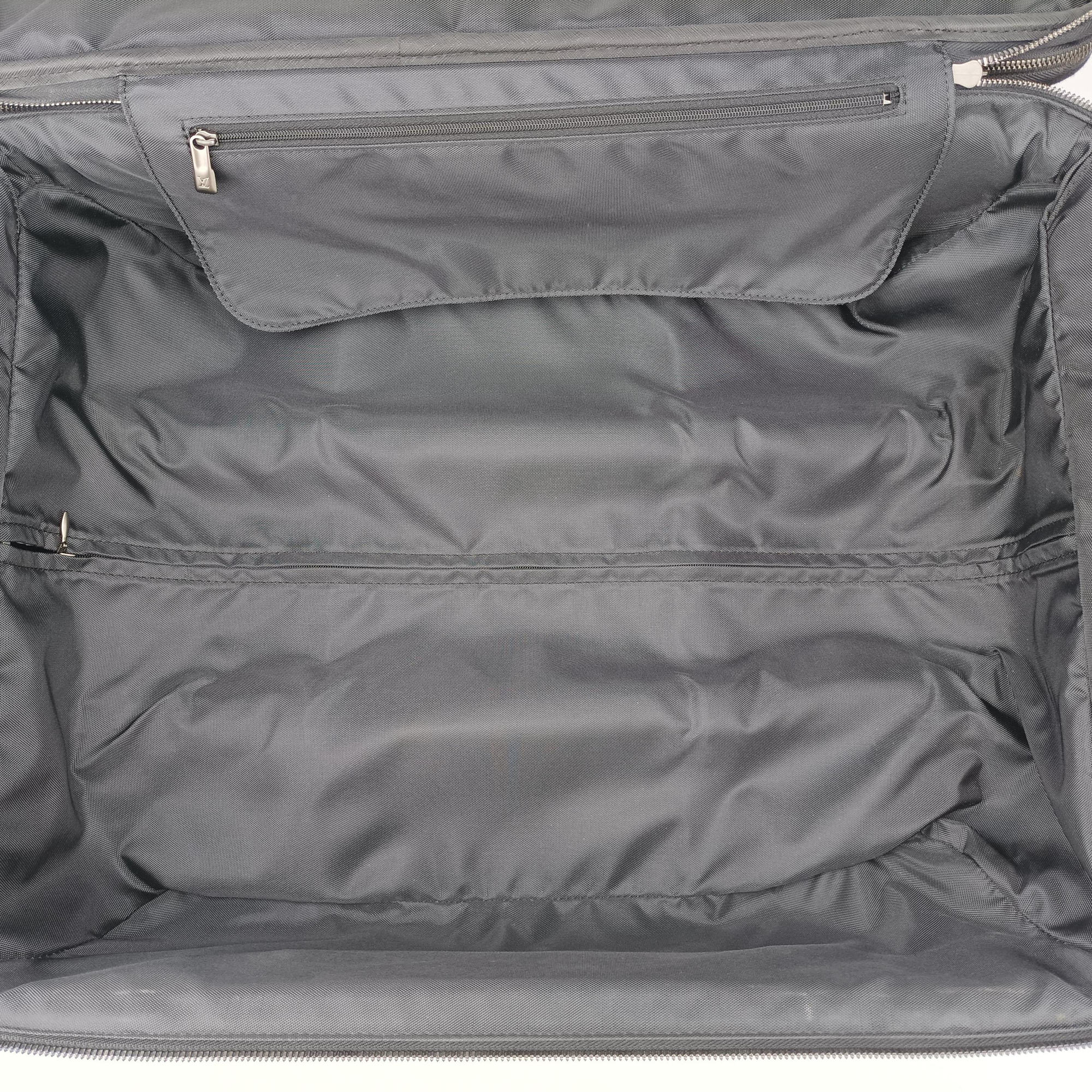 Pre-owned Louis Vuitton Pegase55 Case Matte Black Damier Infini N41231 suitcase | stylenewstar