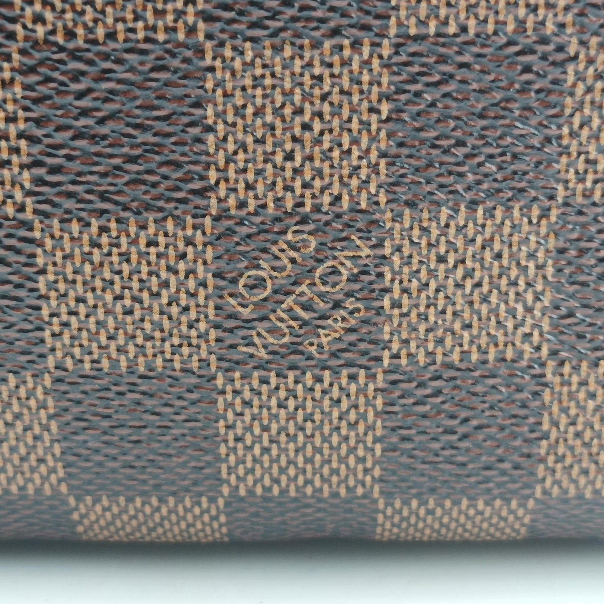 Pre-owned Louis Vuitton NEVERFULL MM EBENE Damier Canvas N51105 handbag | stylenewstar