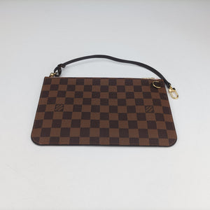 Pre-owned Louis Vuitton NEVERFULL MM EBENE Damier Canvas N51105 handbag | stylenewstar