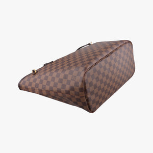 Pre-owned Louis Vuitton NEVERFULL MM EBENE Damier Canvas N51105 handbag | stylenewstar