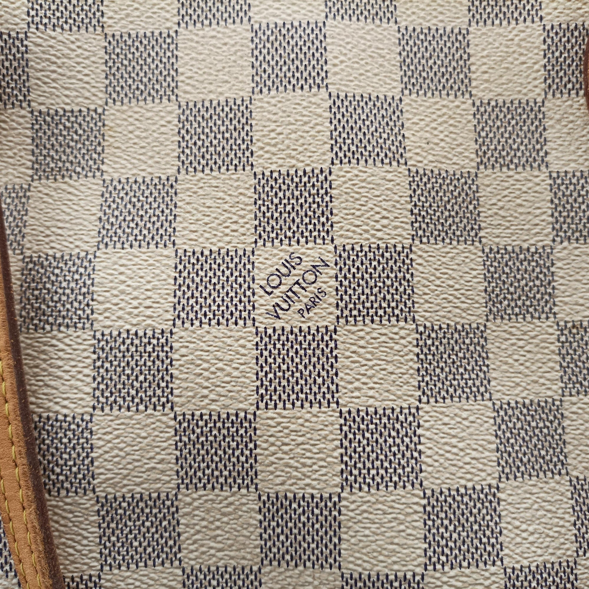 Pre-owned Louis Vuitton Neverfull MM Azur Damier Canvas N51107 handbag | stylenewstar