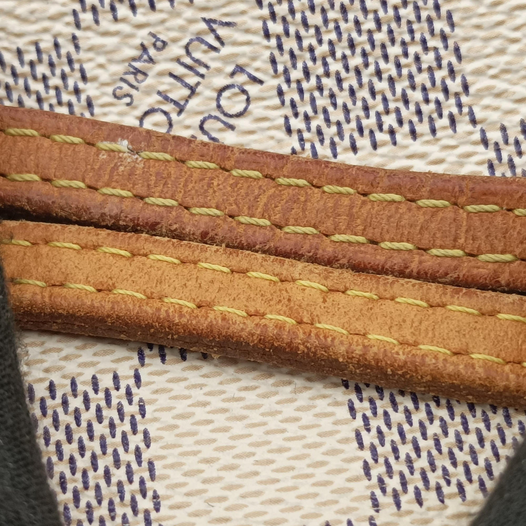 Pre-owned Louis Vuitton Neverfull MM Azur Damier Canvas N51107 handbag | stylenewstar