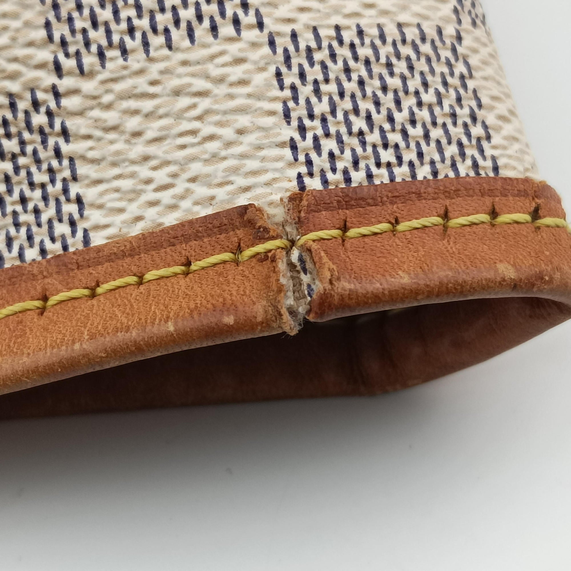 Pre-owned Louis Vuitton Neverfull MM Azur Damier Canvas N51107 handbag | stylenewstar