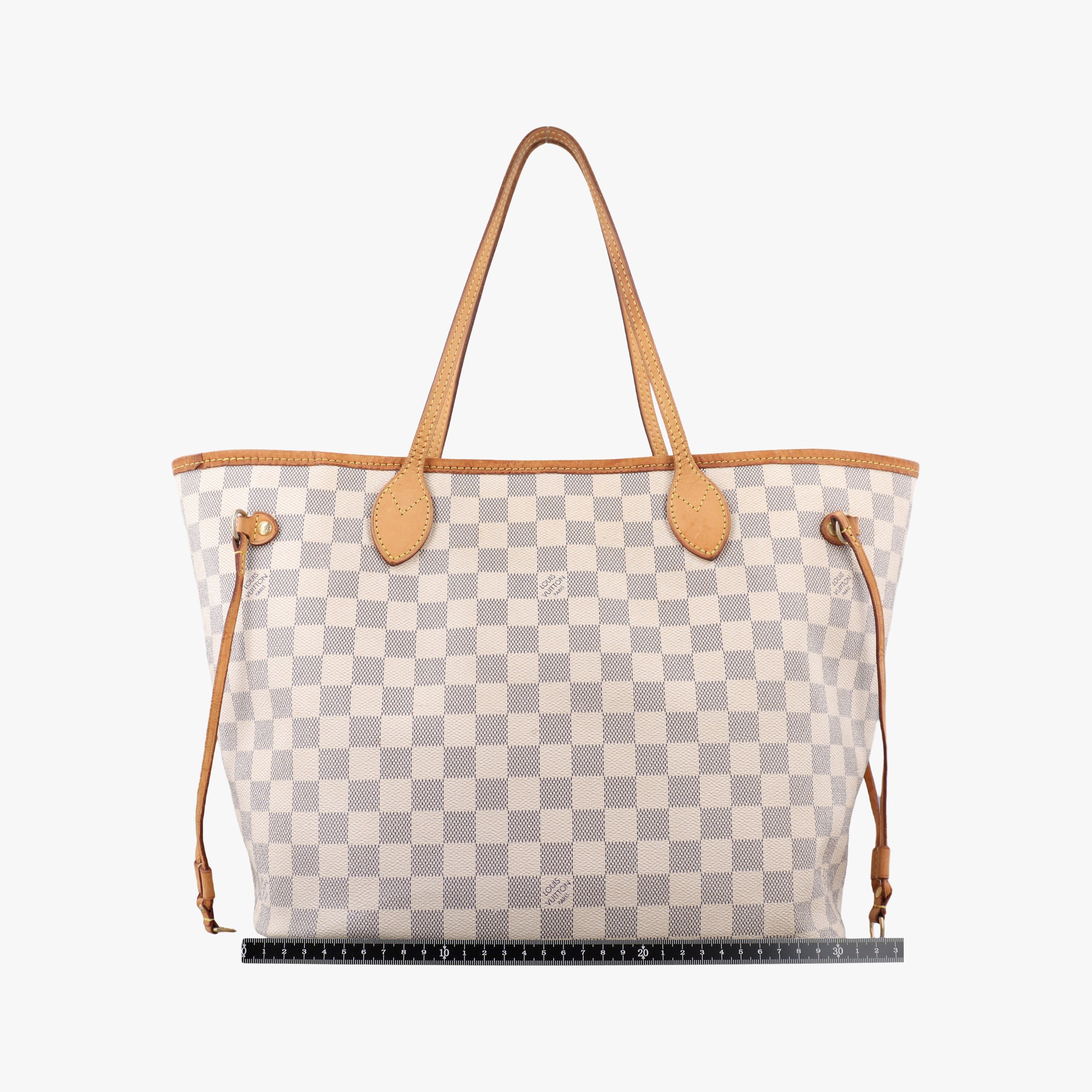 Pre-owned Louis Vuitton Neverfull MM Azur Damier Canvas N51107 handbag | stylenewstar