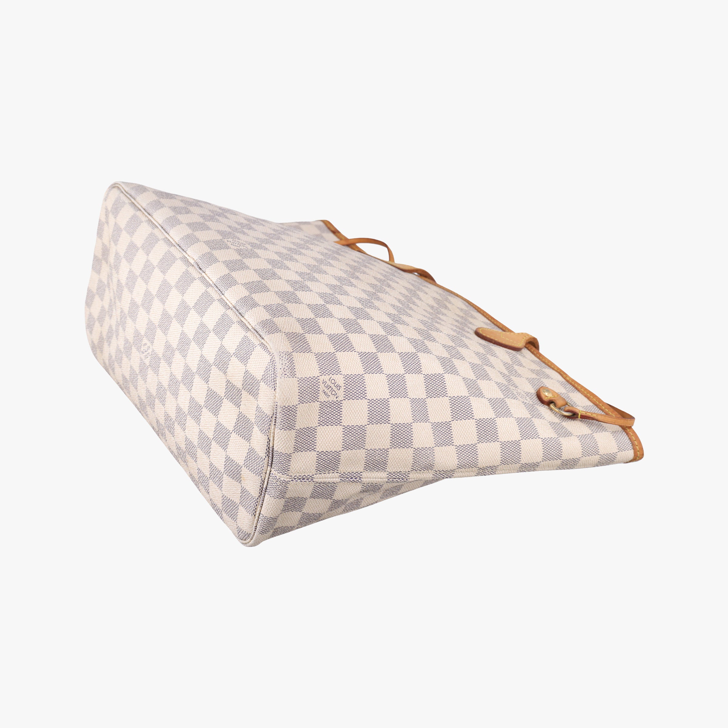 Pre-owned Louis Vuitton Neverfull MM Azur Damier Canvas N51107 handbag | stylenewstar