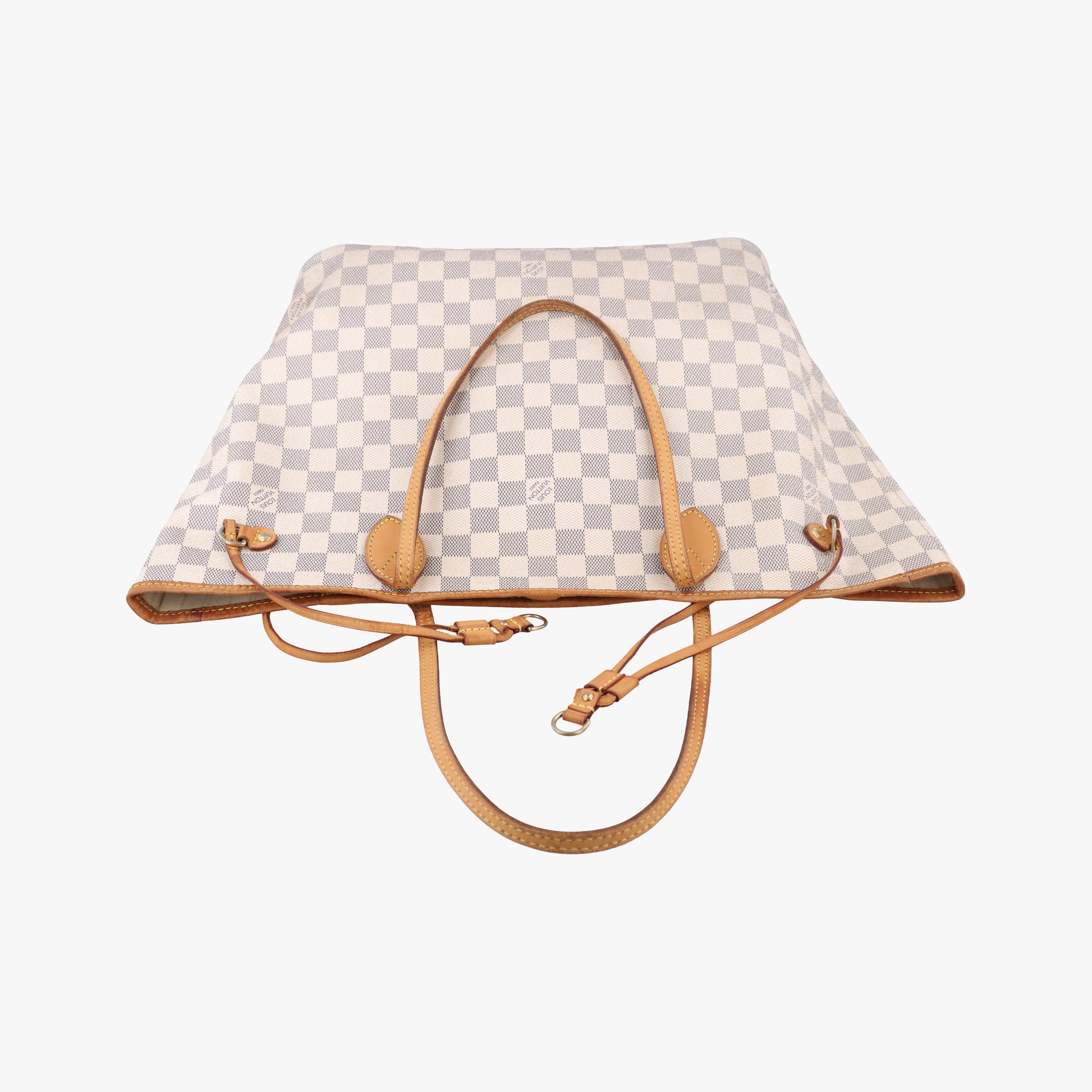 Pre-owned Louis Vuitton Neverfull MM Azur Damier Canvas N51107 handbag | stylenewstar