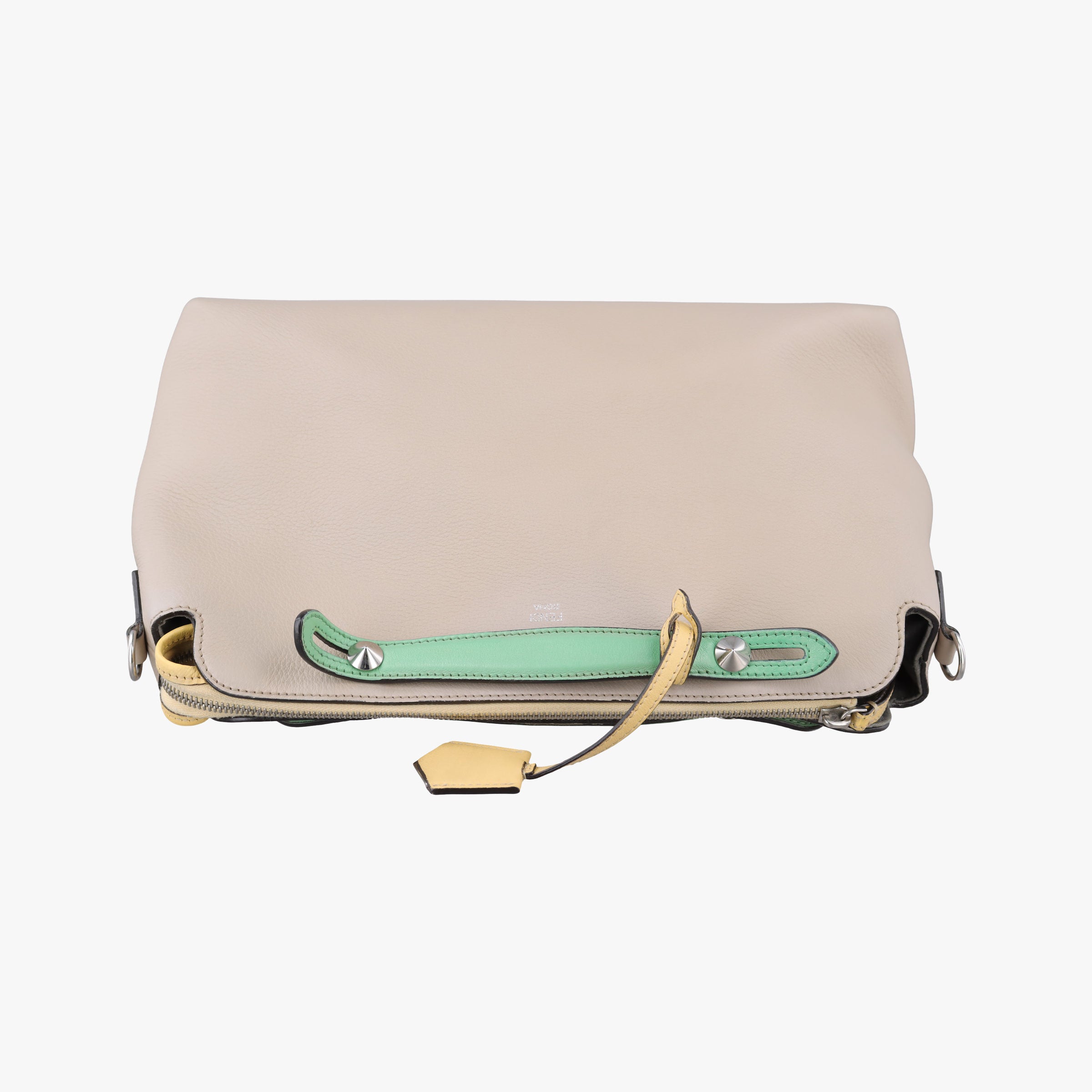 Pre-owned Fendi By The Way Beige Leather 8BL125 shoulderbag | stylenewstar