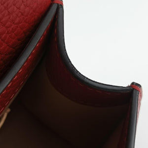 Pre-owned Moynat Legenne PM Red leather  shoulderbag | stylenewstar