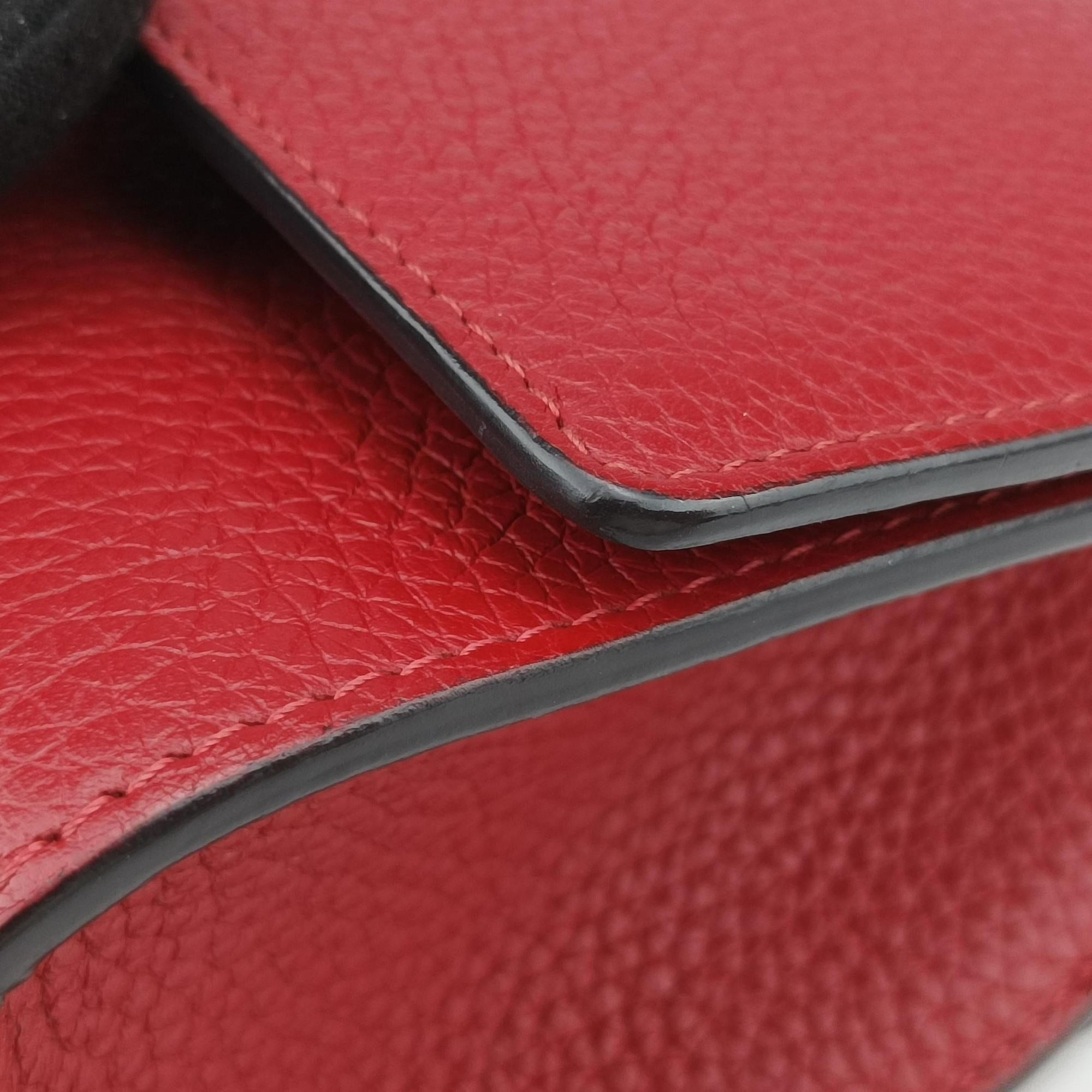 Pre-owned Moynat Legenne PM Red leather  shoulderbag | stylenewstar