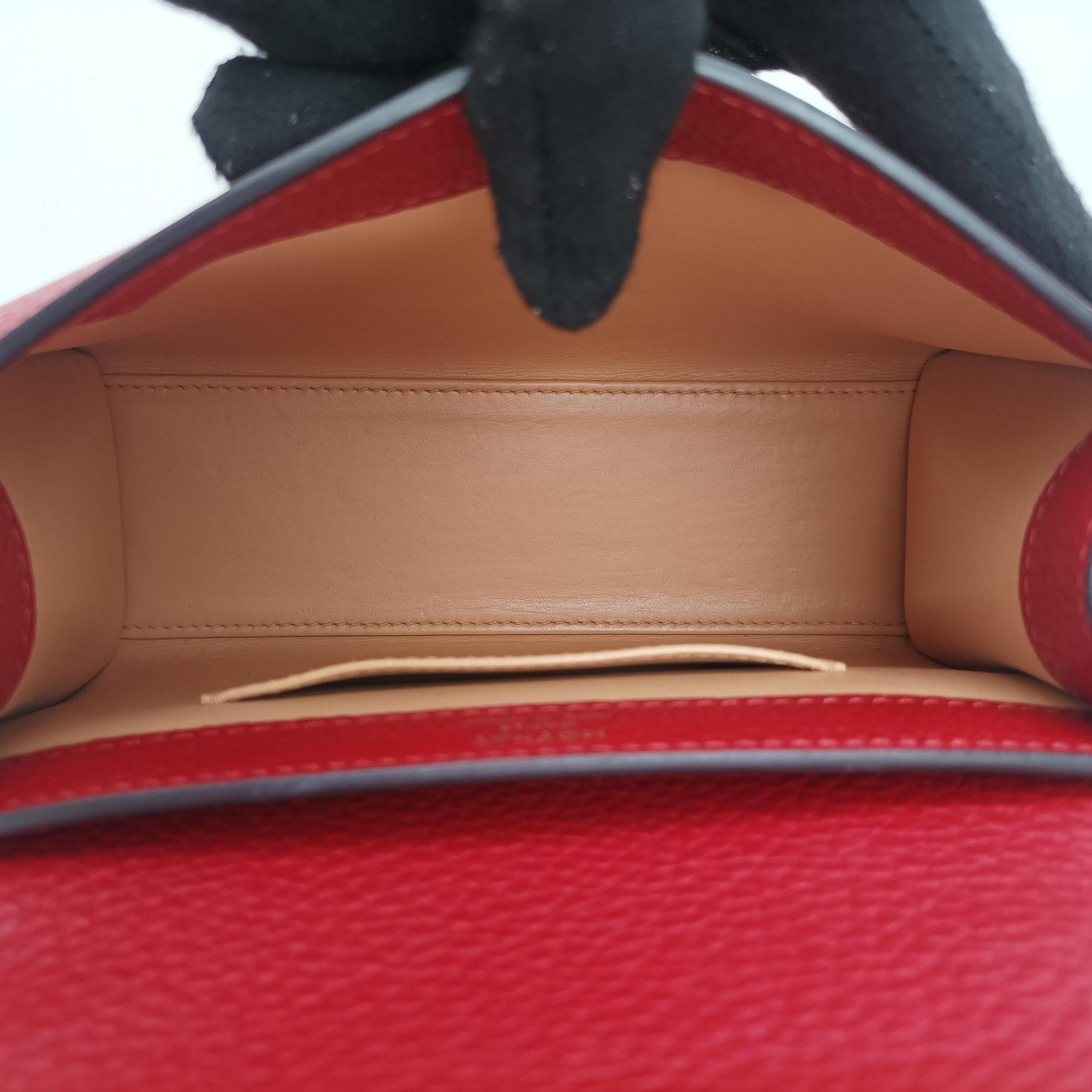 Pre-owned Moynat Legenne PM Red leather  shoulderbag | stylenewstar