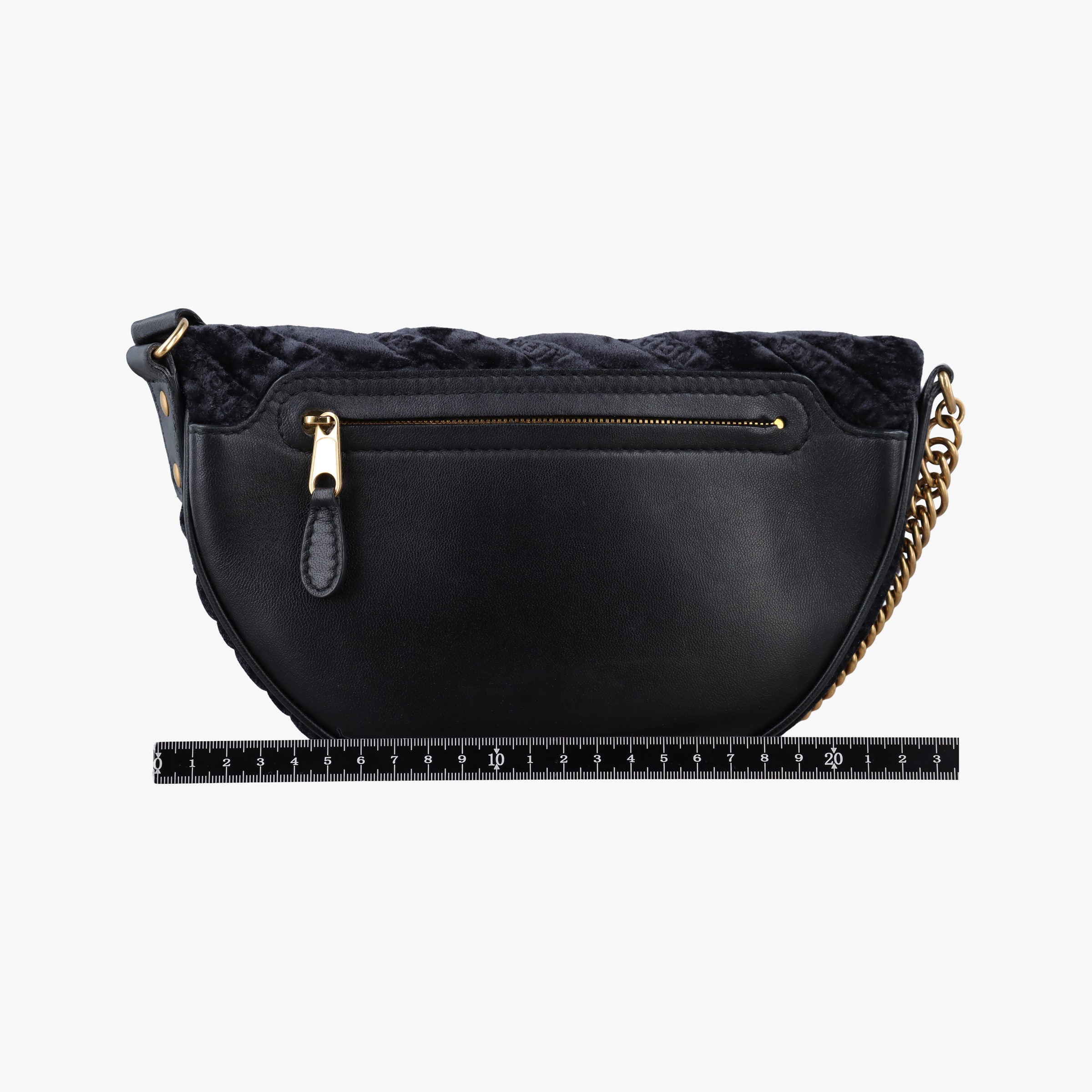 Secondhand Balenciaga Souvenir XS Black Jacquard Velvet  bum bag/waist bag | stylenewstar