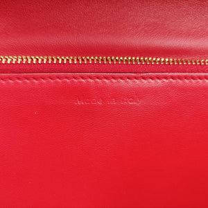 Pre-owned Celine Classic Box Red Leather  shoulderbag | stylenewstar