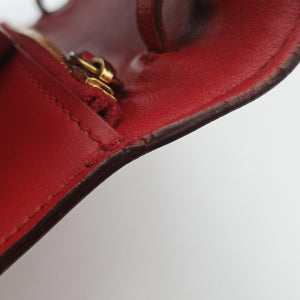 Pre-owned Celine Classic Box Red Leather  shoulderbag | stylenewstar
